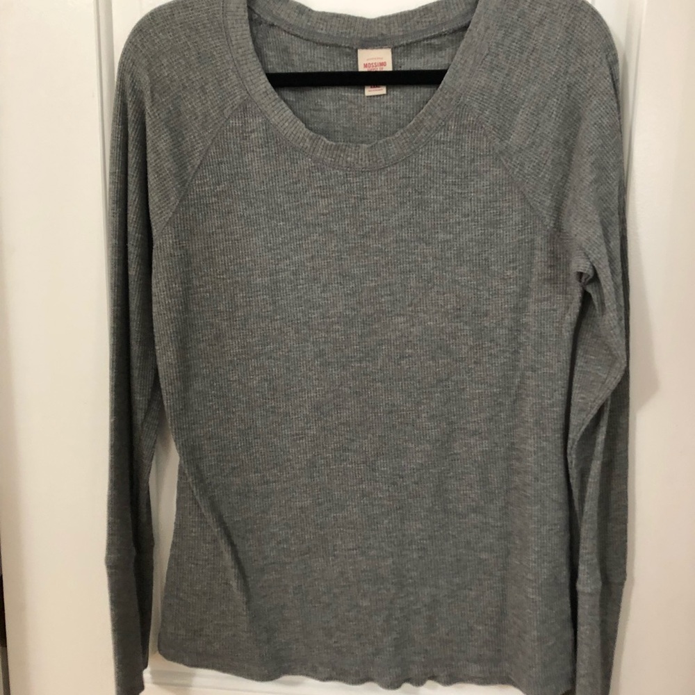 Grey waffle knit
